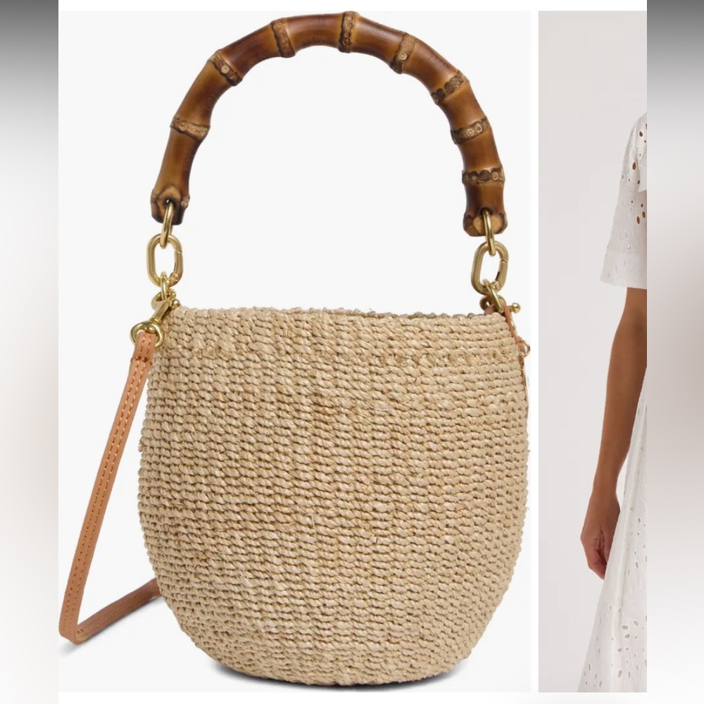 Clare V. Petit Pot De Miel with Bamboo Handle